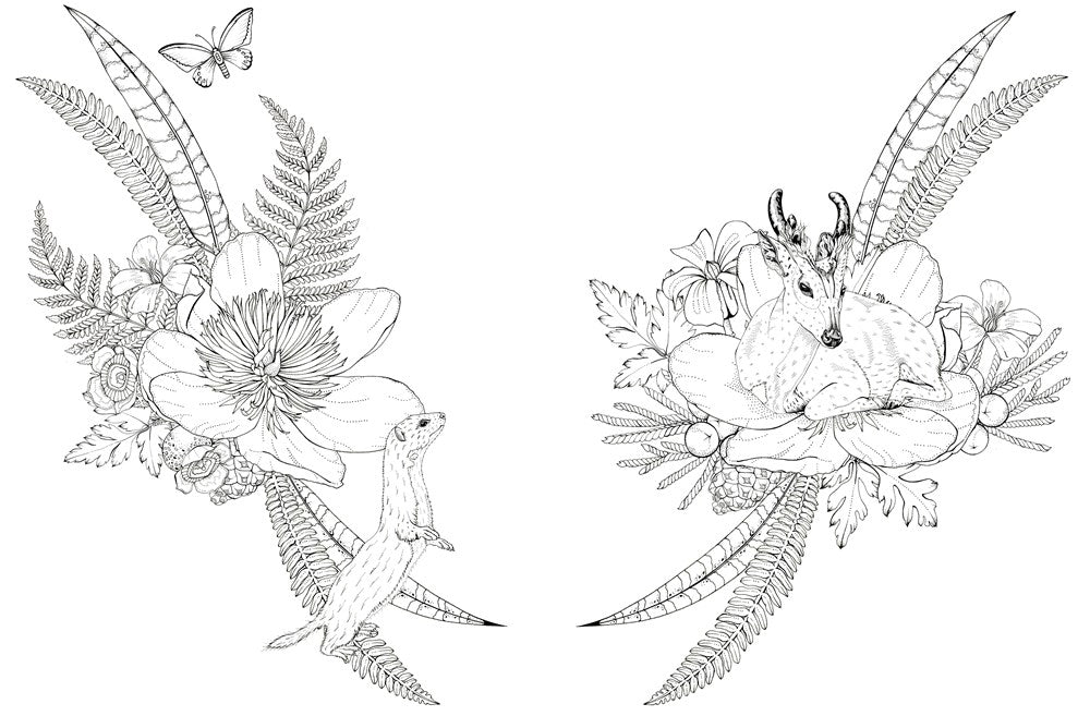 Into The Wild Coloring Book