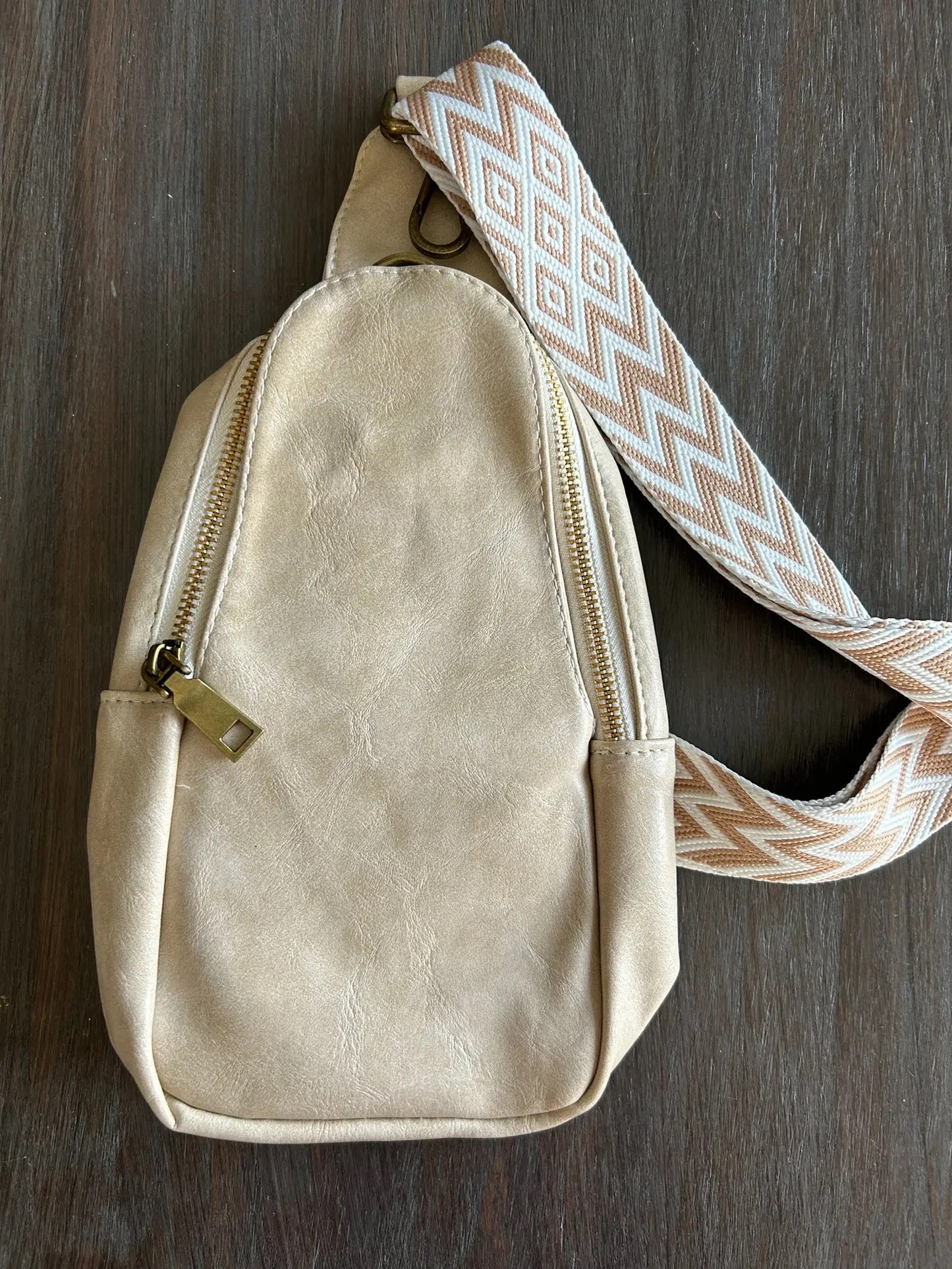 Vegan Leather Crossbody Bag