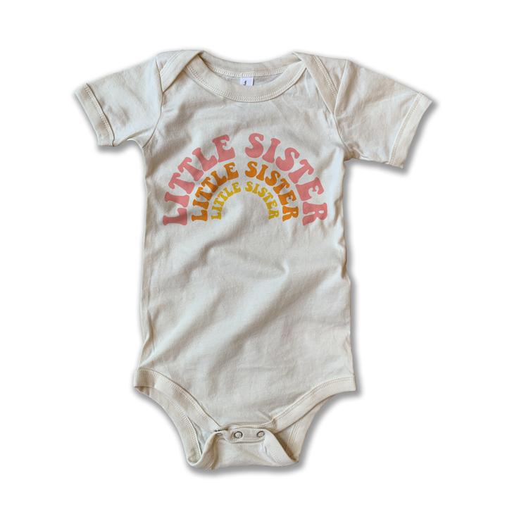 Little Sister Natural Tee or Onesie