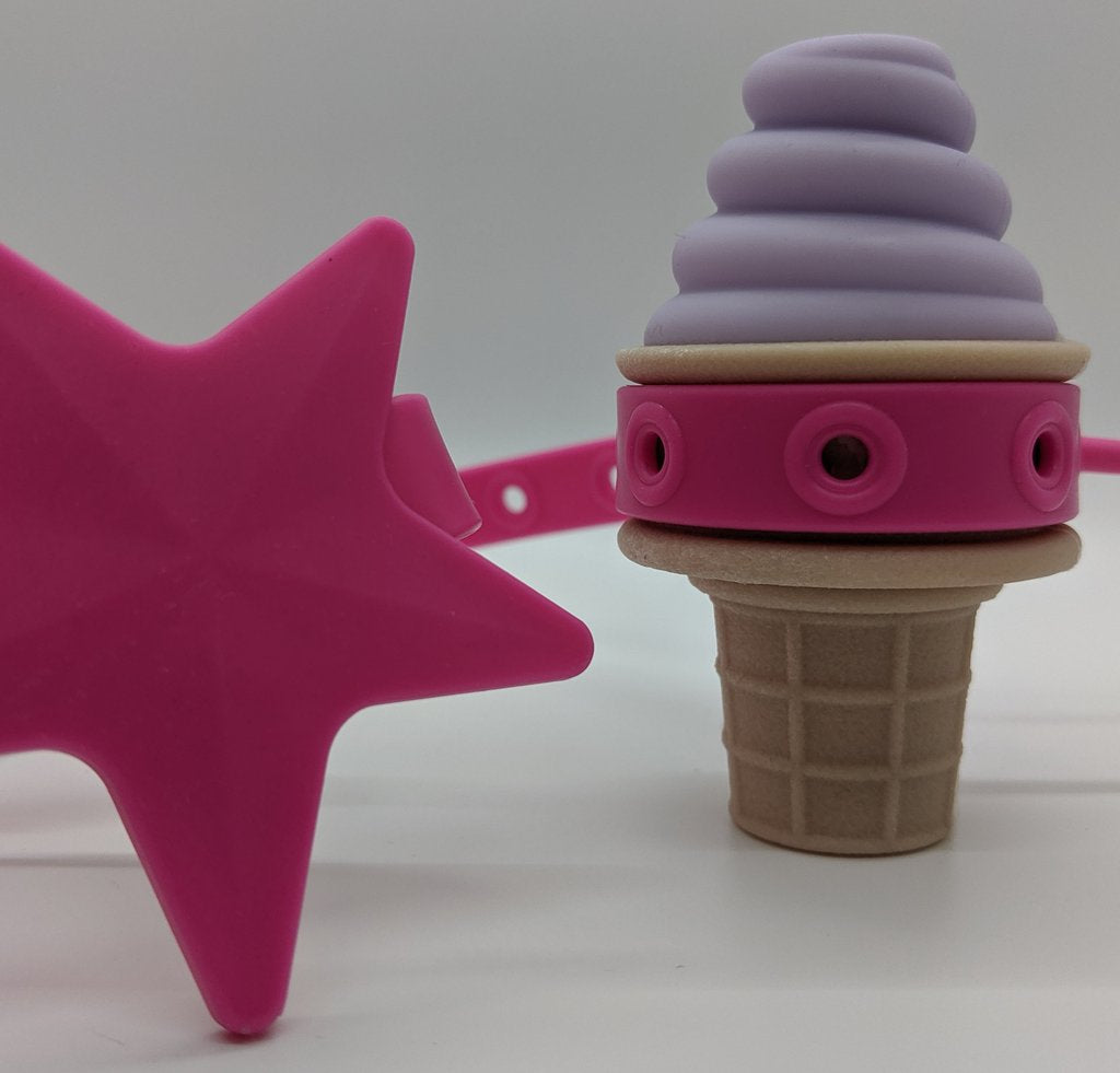 Ice Cream Teether Lovely Lilac