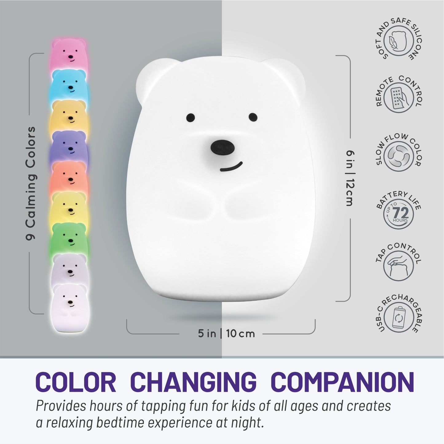 LumiePets Benny The Bear Night Light