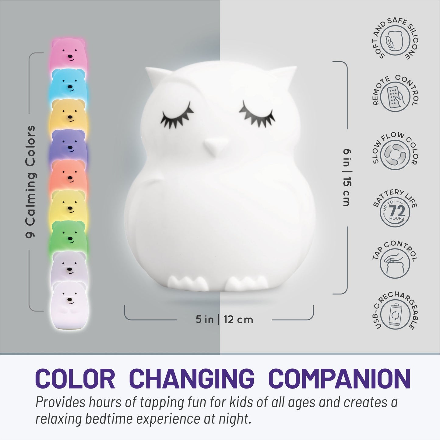 LumiePets Opal The Owl Night Light