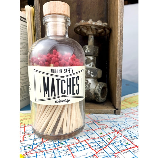 Maroon Vintage Apothecary Matches