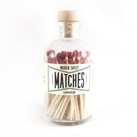 Maroon Vintage Apothecary Matches