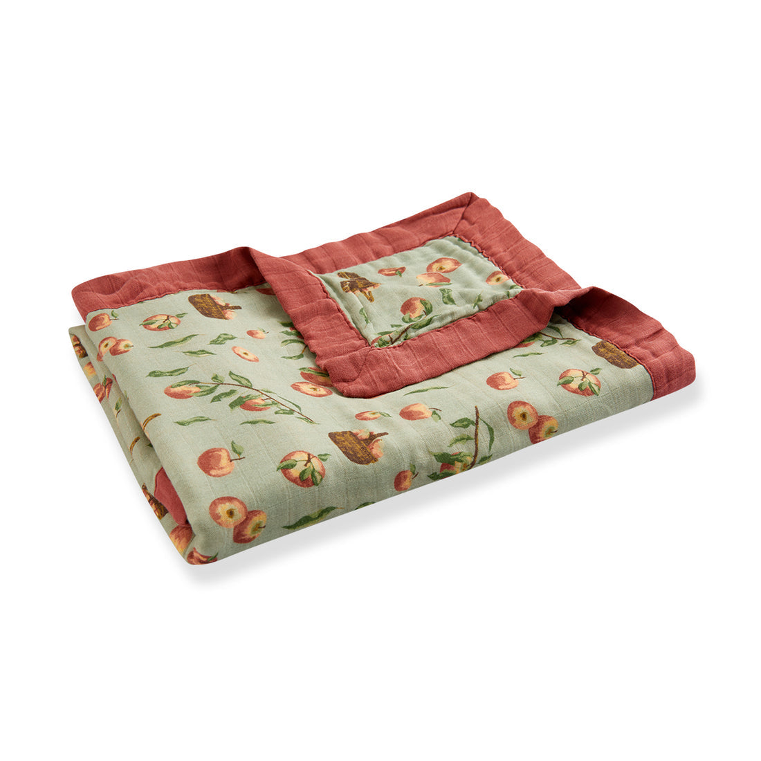 Apple Big Lovey Three-Layer Muslin Blanket