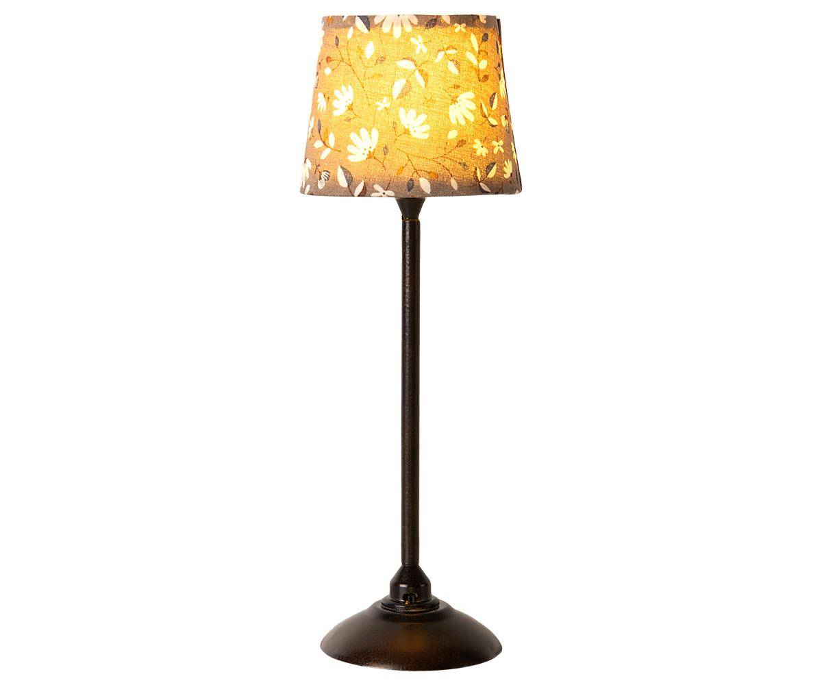 Miniature Vintage Floor Lamp Small Antracite