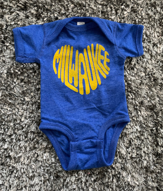 Milwaukee Heart Onesie