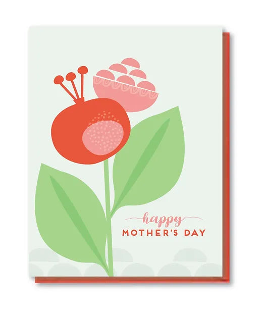 Flower Mother's Day Card by Doodle Bird Design