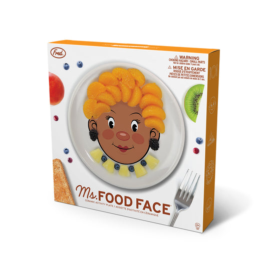 Food Face Dinner Plate - Ms. Dark