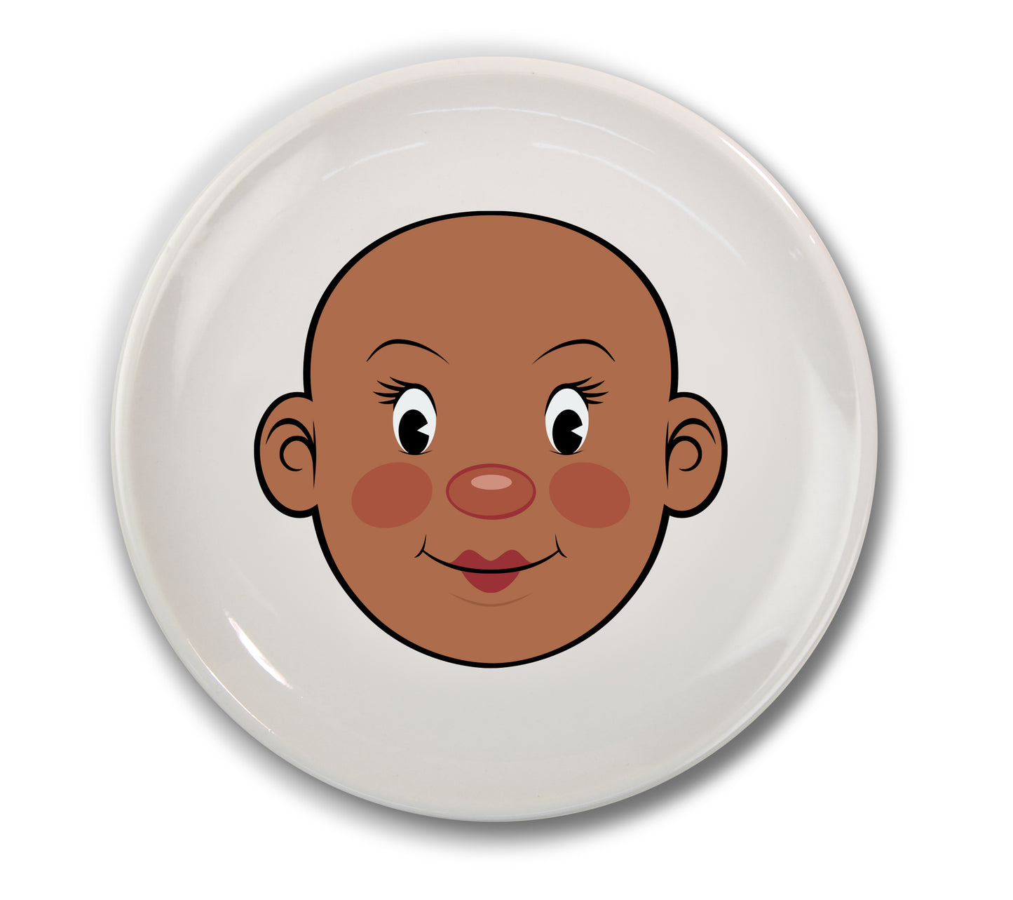 Food Face Dinner Plate - Ms. Dark