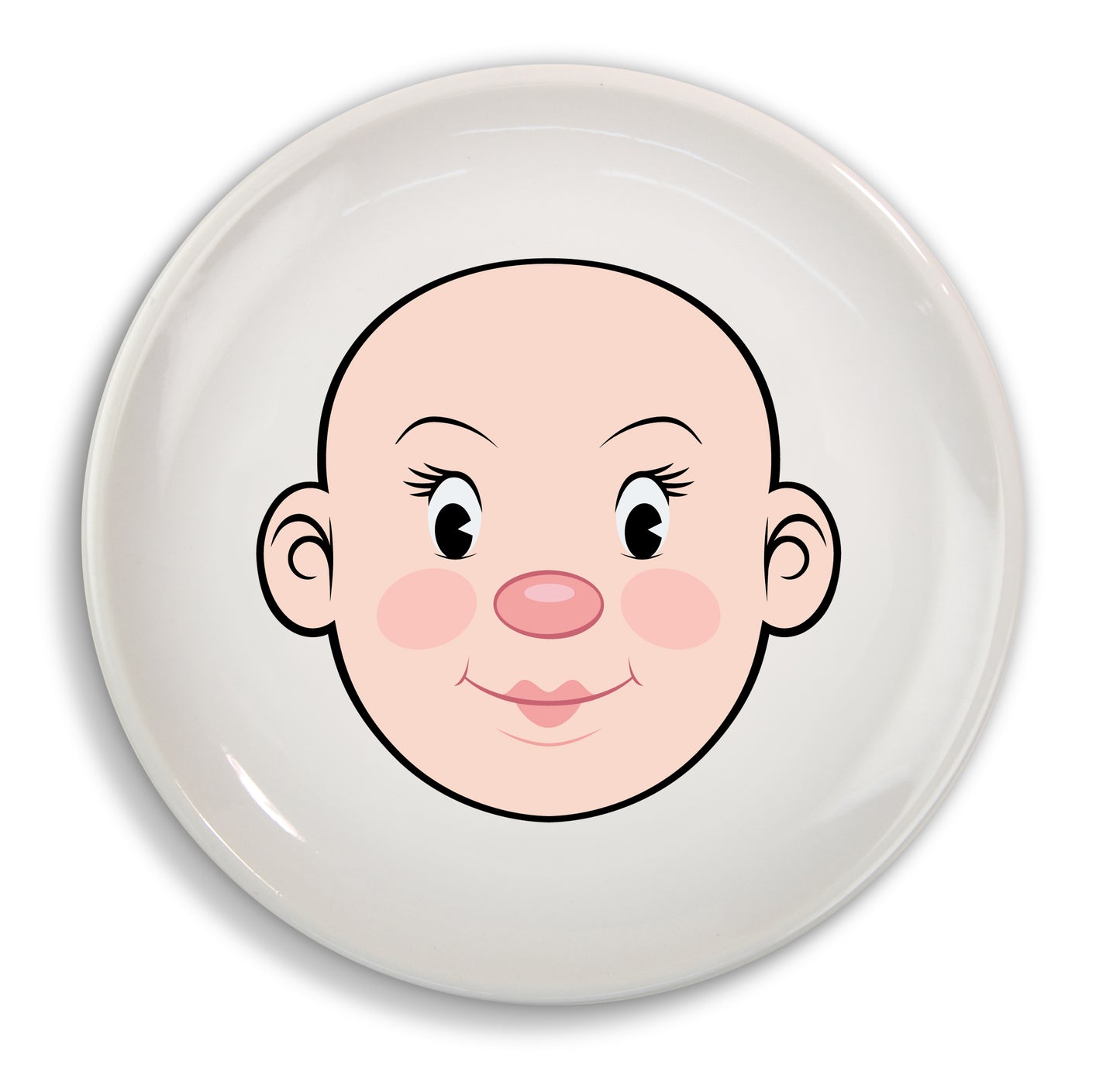 Food Face Dinner Plate - Ms. Light