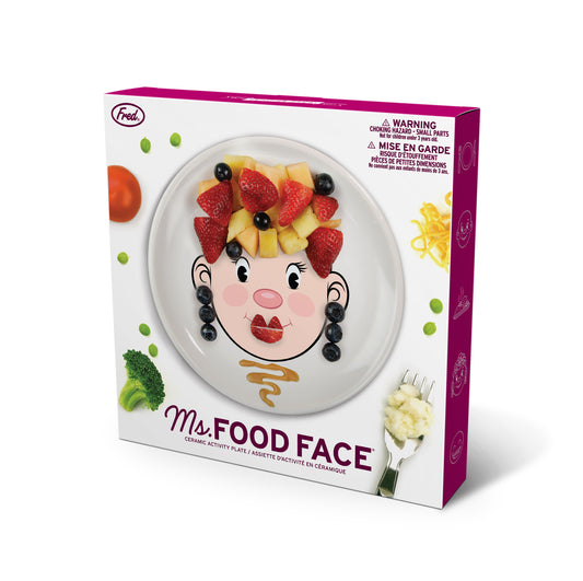 Food Face Dinner Plate - Ms. Light
