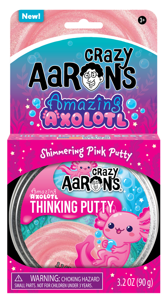 Amazing Axolotl Full Size 4" Thinking Putty
