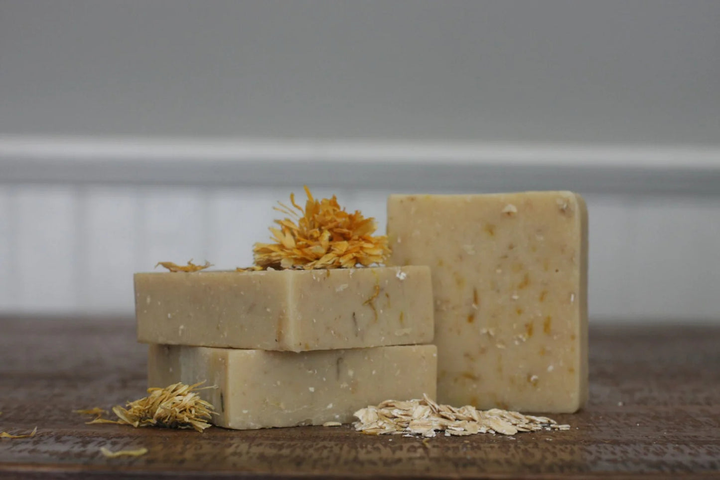 Fern & Nettle Oatmeal + calendula soap