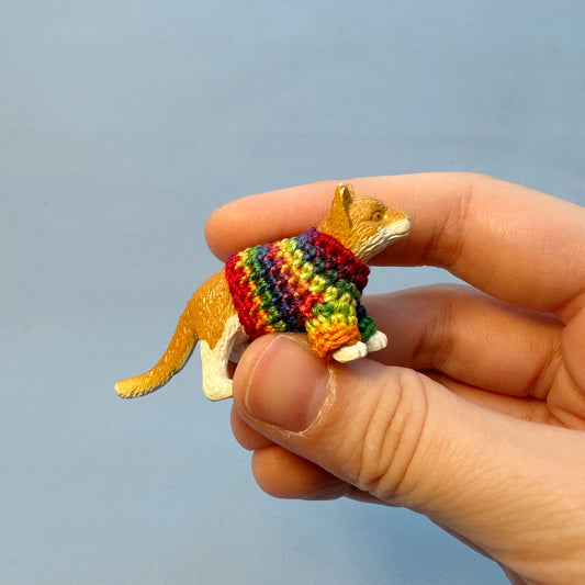 Orange and White Cat “Sweater Friend” Magnet