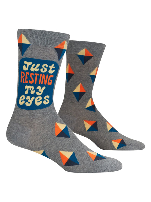 Resting My Eyes Men's Socks