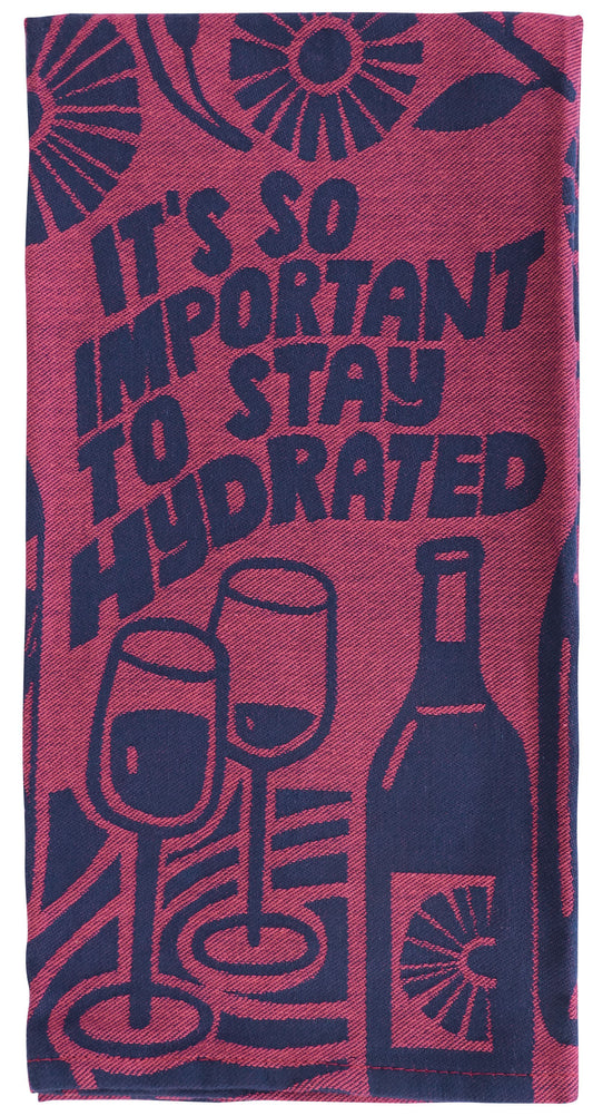 Stay Hydrated Dish Woven Towel