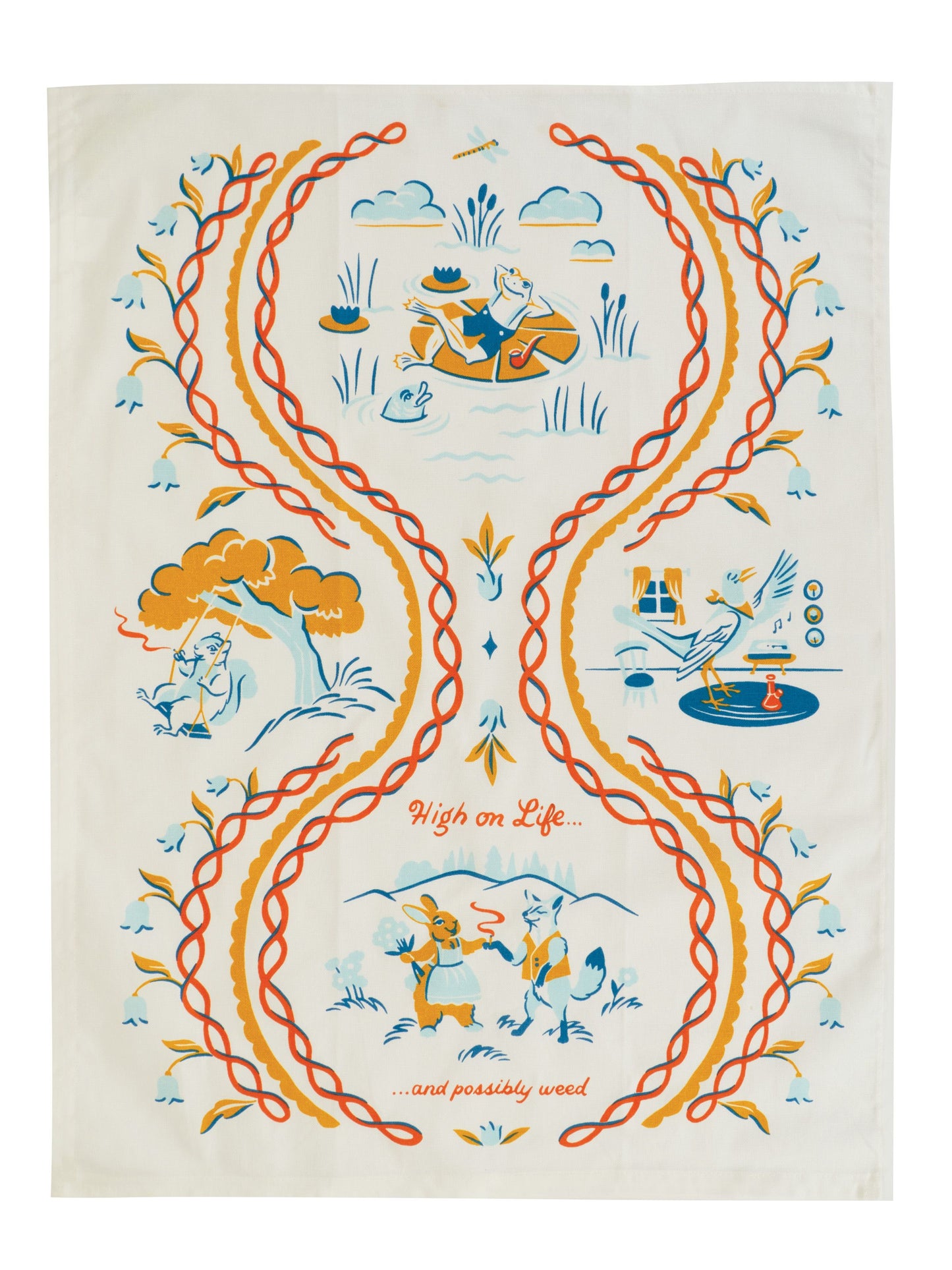 High On Life Printed Dish Towel