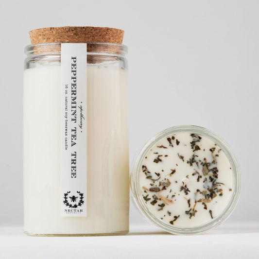 Peppermint + Tea Tree Apothecary Candle