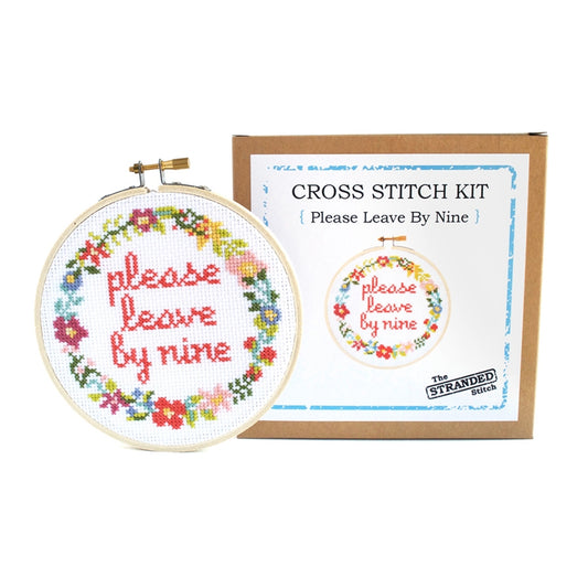 Please Leave by Nine Cross Stitch Kit