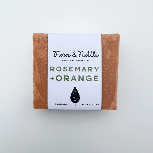 Fern & Nettle Rosemary + Orange Bar Soap