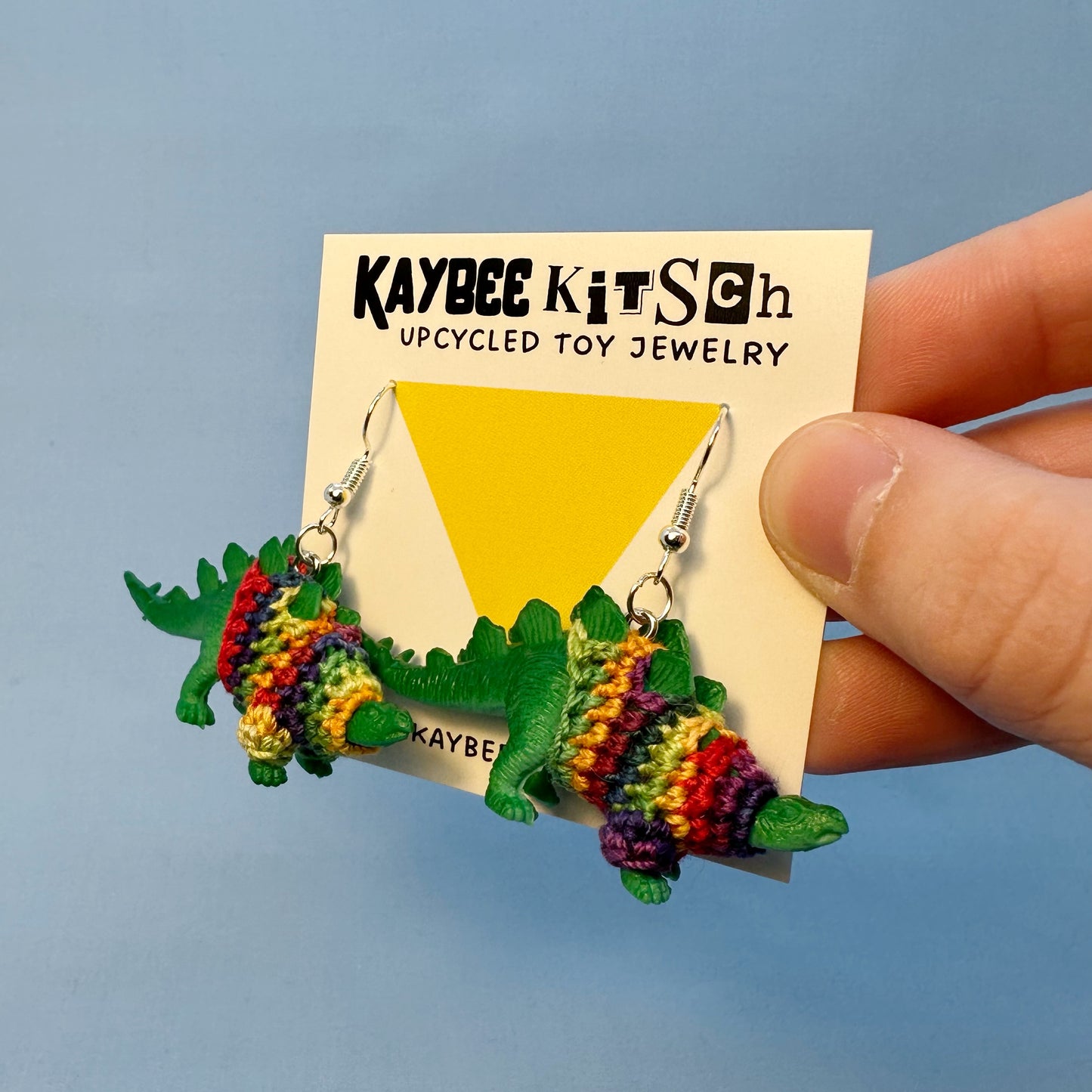 Green Stegosaurus "Sweater Friend" Earrings