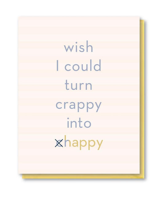 Happy Crappy Sympathy Card by Doodle Bird Design