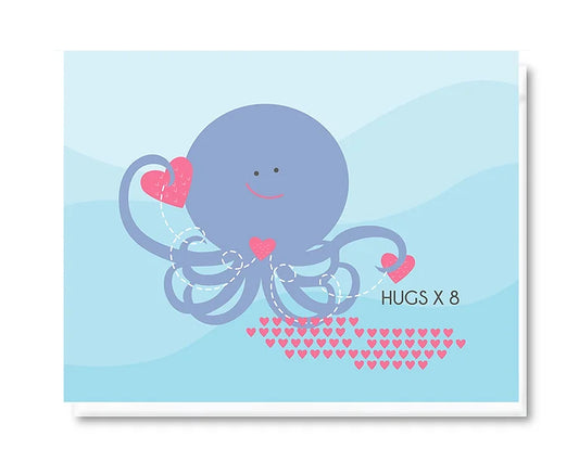 Hugs x 8 Card by Doodle Bird Design