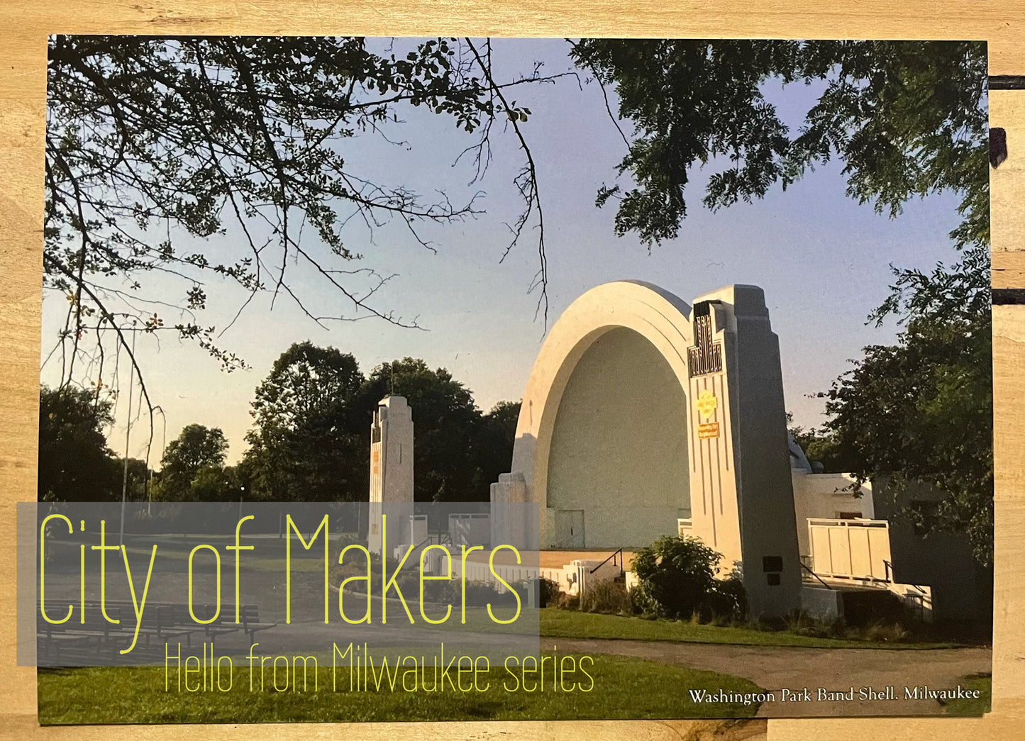 Washington Park Band Shell postcard