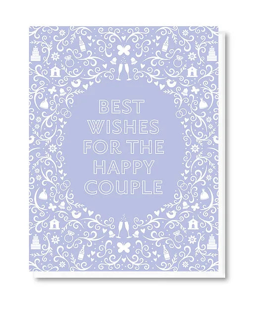 Ornamental Wedding Card by Doodle Bird Design