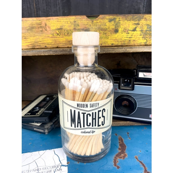 White Vintage Apothecary Matches