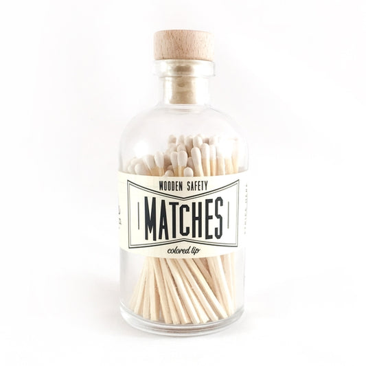 White Vintage Apothecary Matches