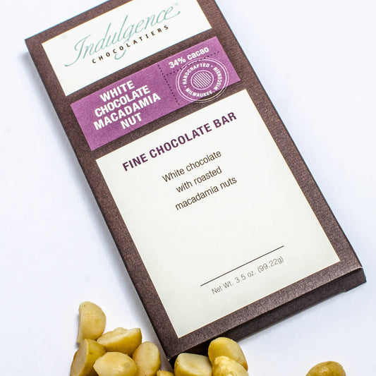 White Chocolate Macadamia Nut Chocolate Bar