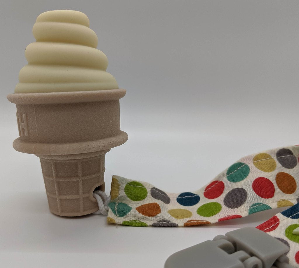 Ice Cream Teether Yummy Yellow